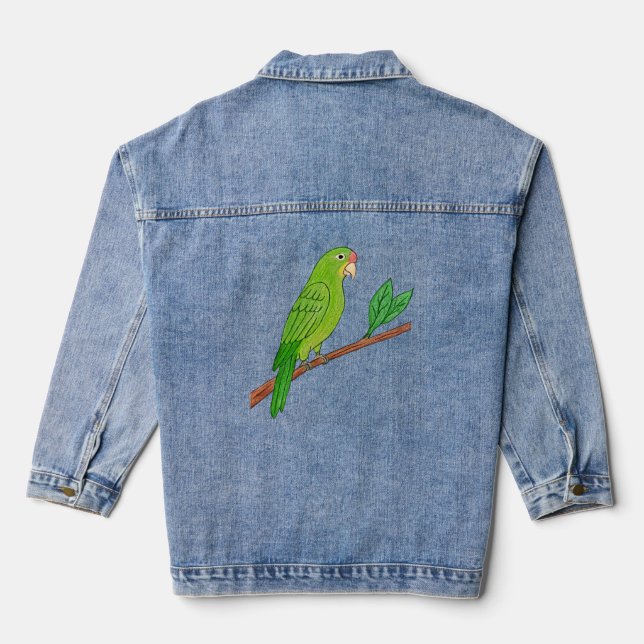 Veste En Jean Perico verde del trópico (Verso)