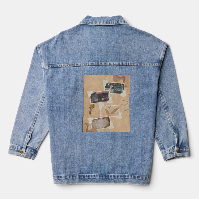 Veste en jean personnalisée avec impression au dos (Verso)