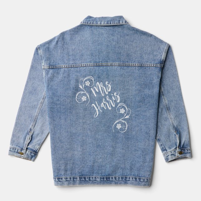 Veste En Jean Personnalisée Mme (Verso)