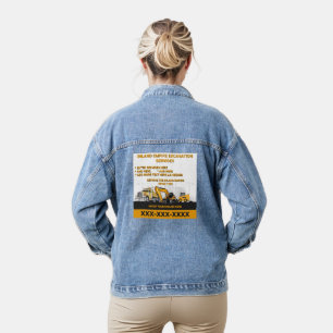 Veste En Jean Personnaliser Entrepreneur Général de Fouille Cons