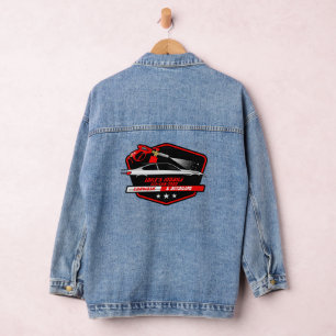Veste En Jean Personnaliser l'entreprise de lavage de voiture mo