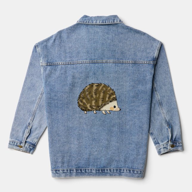 Veste En Jean petit hérisson mignon (Verso)