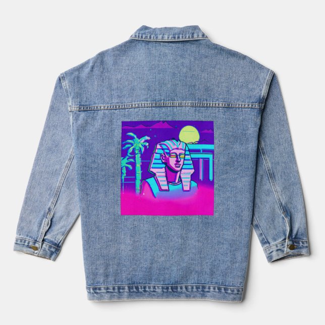 Veste En Jean Pharaoh Synthwave (Verso)