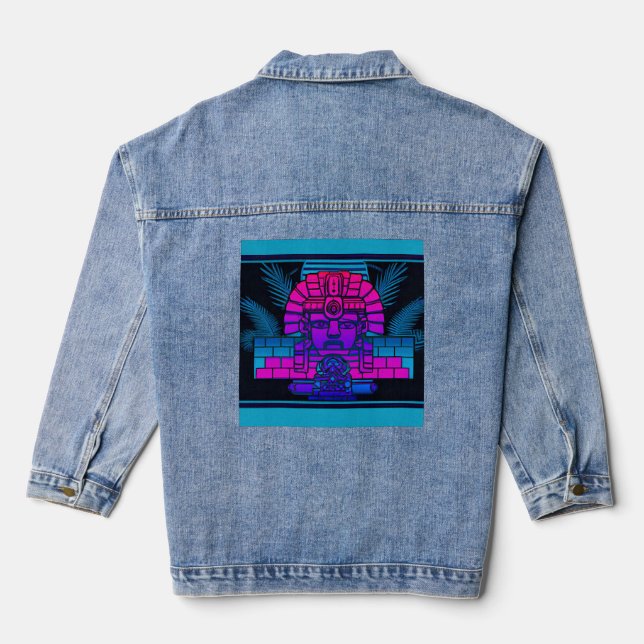 Veste En Jean Pharaon Synthwave (Verso)