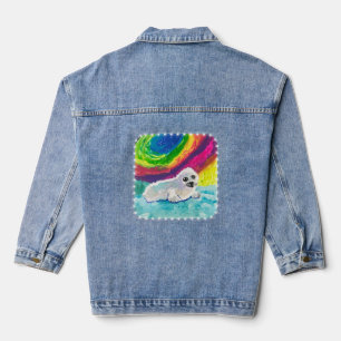 Veste En Jean Phoque bébé "Art by Kids"