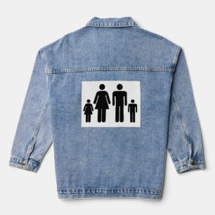 Veste En Jean Photo De Votre Famille Sur Un