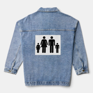 Veste En Jean Photo De Votre Famille Sur Un