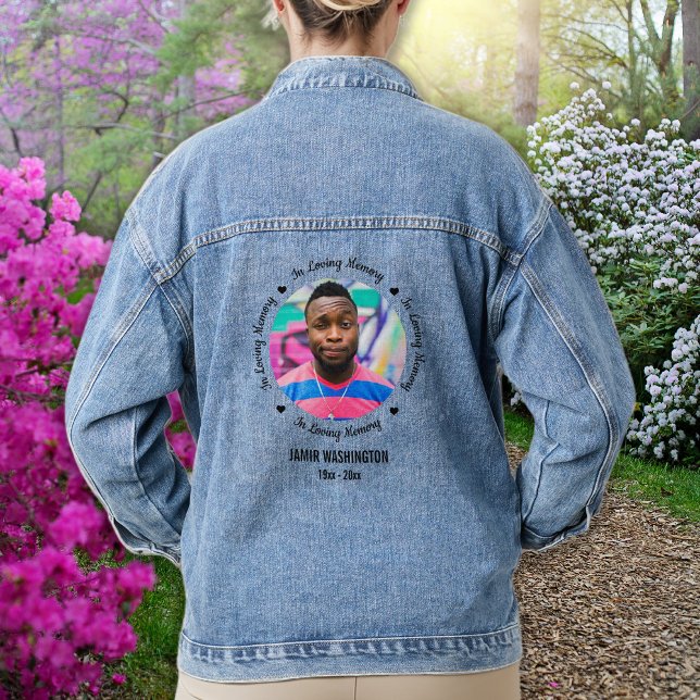 Veste En Jean Photo Memorial (Créateur téléchargé)