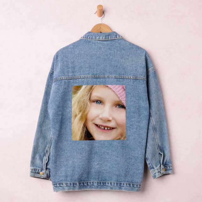 VESTE EN JEAN PHOTO SUR MESURE JEAN DENIM JACKET (Hangar)
