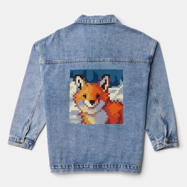 Veste En Jean Photographie de pixels (Verso)
