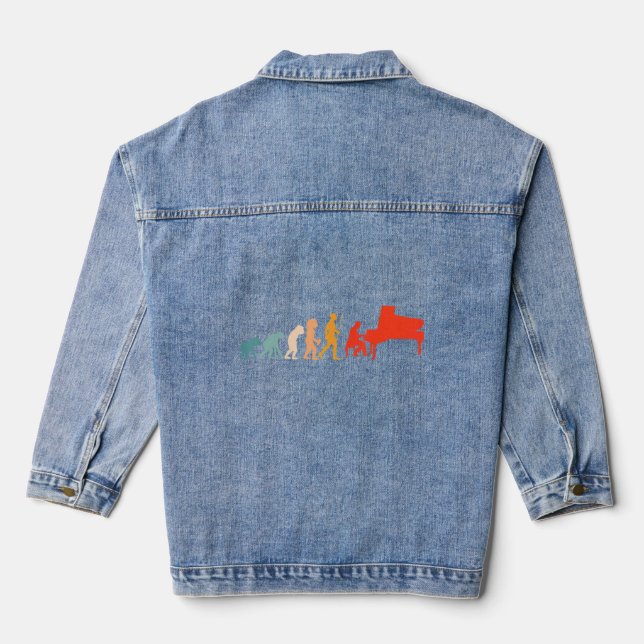 Veste En Jean Piano Piano Piano Piano Piano Pianiste (Verso)