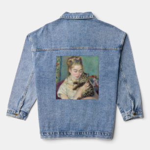 Veste En Jean Pierre-Auguste Renoir - Femme avec chat