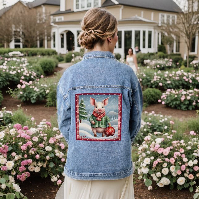 Veste En Jean Piglet de Noël (Mariage Retour)