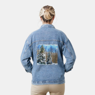 Veste En Jean Pins d'hiver