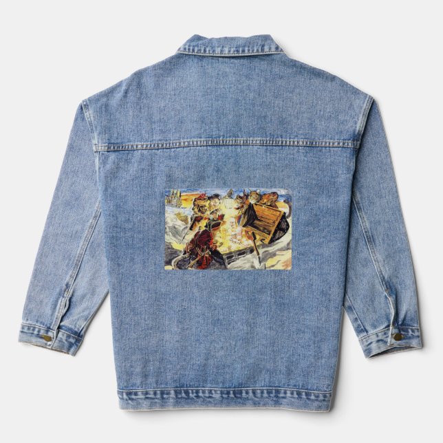 Veste En Jean Pirate 🏴 ‍ ☠️ Chats 🐈 (Verso)