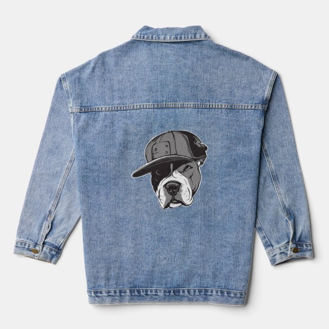 Veste En Jean Pitbull Gangster (Verso)