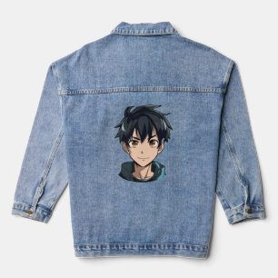Veste En Jean Plaisir de superpuissance d'anime - Personnage jeu
