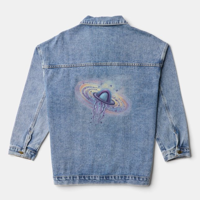 Veste En Jean planète galaxie (Verso)