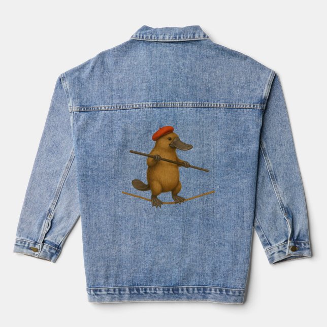 Veste En Jean Platon ornithorynque funambule (Verso)