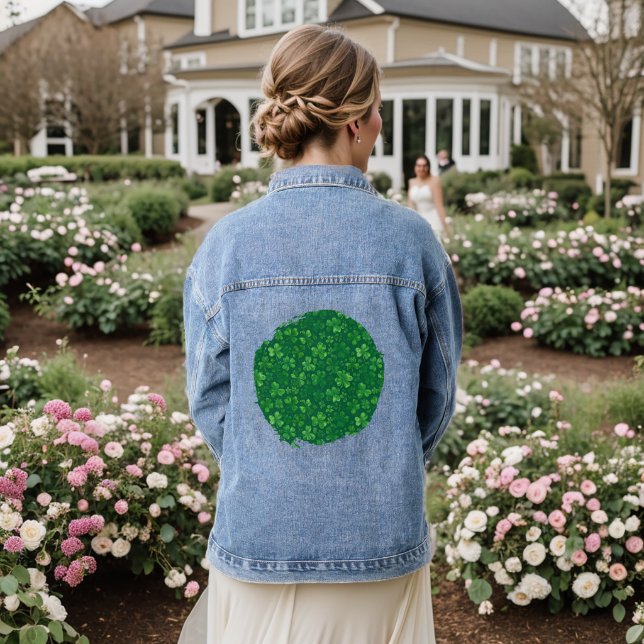 Veste En Jean Pluie de trèfle (Mariage Retour)