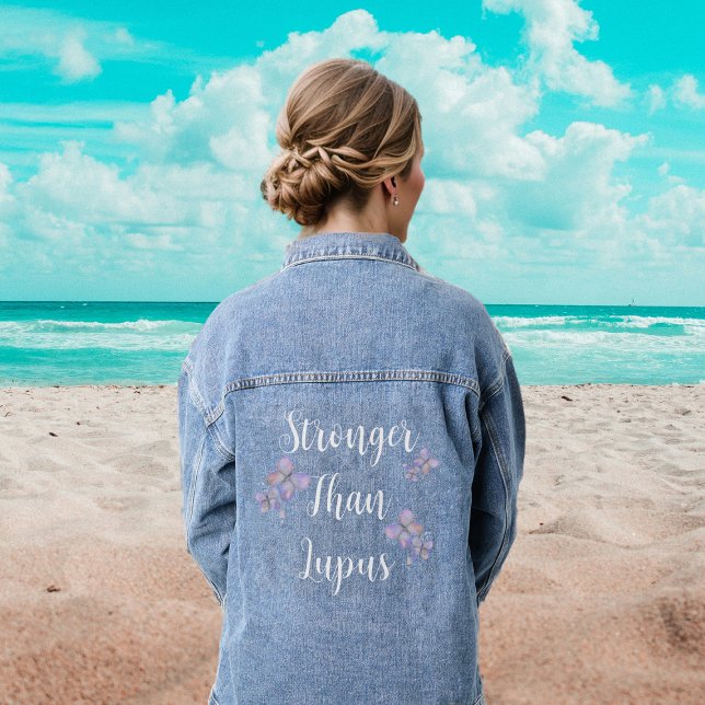 Veste En Jean Plus fort que Lupus (Créateur téléchargé)