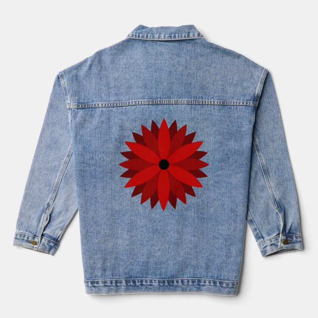 Veste En Jean Poinsettia (Verso)