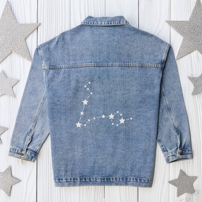 Veste En Jean Poissons Constellation Zodiaque (Créateur téléchargé)