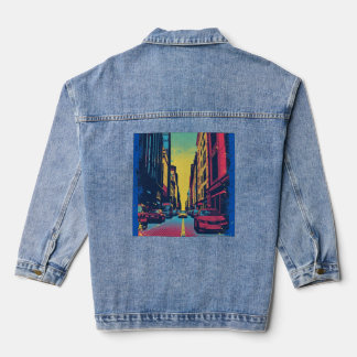 Veste En Jean Pop Art City Vibes Denim Jacket