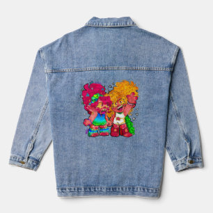 Veste En Jean Poppy et Viva Trolls