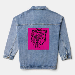 Veste En Jean Portrait d'art de dualité