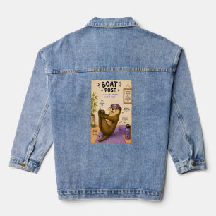 Veste En Jean Pose du bateau totalement relaxante, lilas foncé 