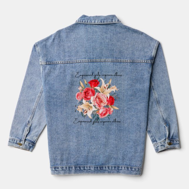 Veste en jean pour autonomiser les filles autonomi (Verso)