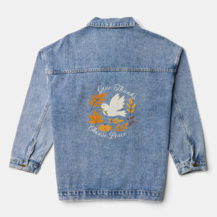 Veste en jean pour femme 'Donnez grâce, choisissez
