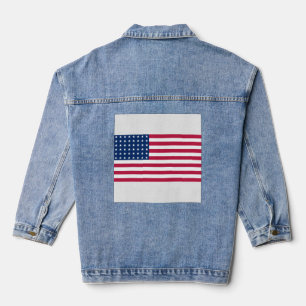 Veste en jean pour femmes, drapeau USA ( Jacket)