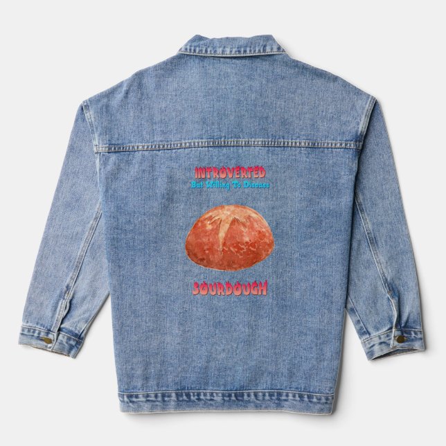 Veste En Jean Présentation graphique du pain d'ardoise (Verso)