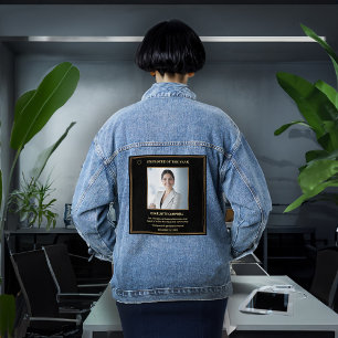 Veste En Jean Prix De L'Employé De L'Année Photo Entreprise