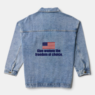 Veste En Jean Pro Choice Garder l'avortement en sécurité et poli