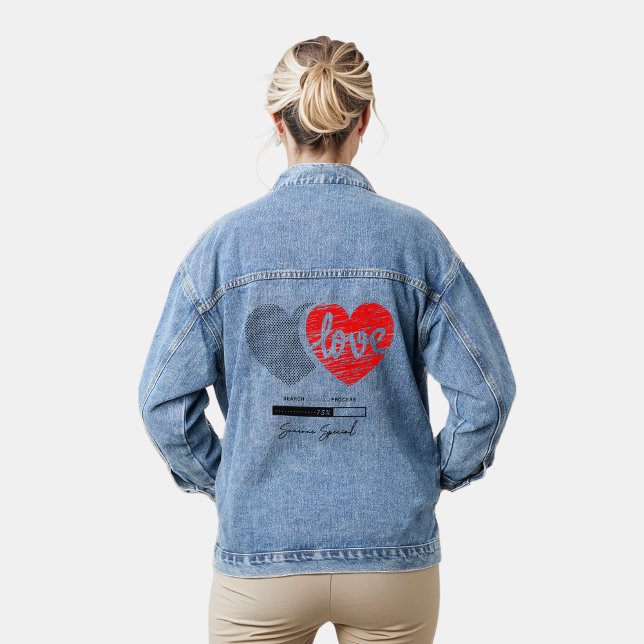 Veste En Jean Processus de recherche d'amour (Créateur téléchargé)