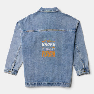 Veste En Jean Professeur d'archéologie Balai d'Halloween Casse
