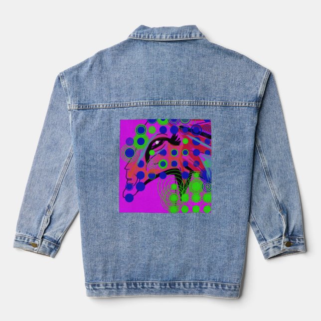 Veste En Jean Prophétesse dragon (Verso)