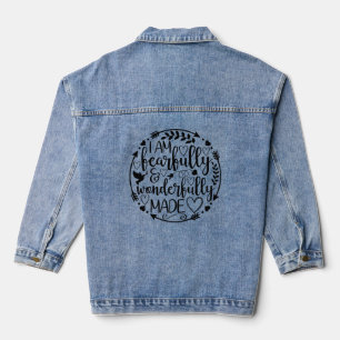 Veste En Jean Psaume 39 Merveilleusement fait Écriture chrétienn