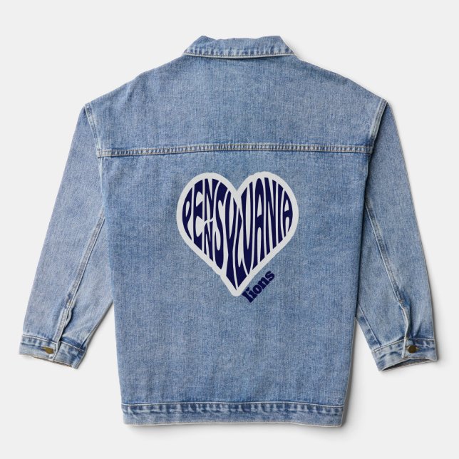 Veste En Jean PSU Lions  (Verso)
