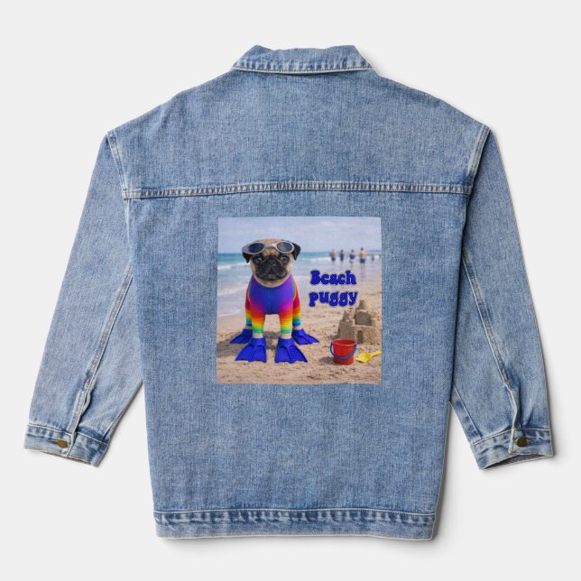 Veste En Jean Puggy de plage (Verso)