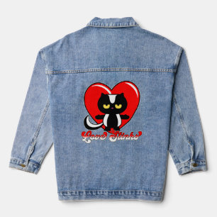 Veste En Jean Puits d'amour rétro