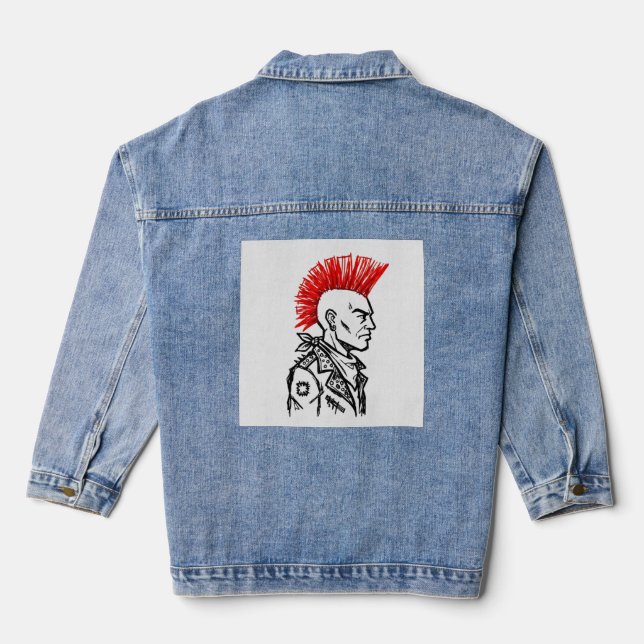 Veste En Jean Punk attitude (Verso)
