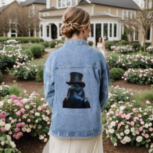 Veste En Jean Puttin sur le T-shirt Raven