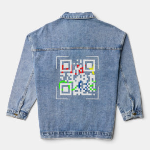 Veste En Jean QR Code Jersey Manche courte