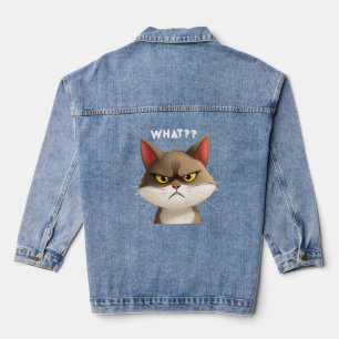 Veste En Jean Quoi ? T-shirt Chat en colère drôle