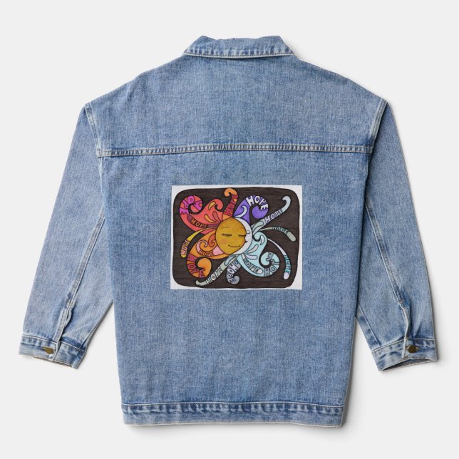 Veste En Jean Rayons d'espoir Denim (Verso)