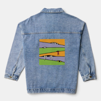Veste En Jean Rayures Zigzag dans le Thème d'Halloween